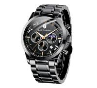 BENYAR by Montre Homme Montres Bracelet pour Homme chronographe étanche avec Calendrier Luxe Sport habillée Cadeau Montres NoëlCadeau Fête des Pères Bracelet en Cuir/Acier Inoxydable
