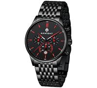 BENYAR Homme Montre Simple et Décontractée Chronographe Analogique à Quartz Stylisé Sports Montre-Bracelet de 3ATM Montres étanches Cadeau élégant pour Les Hommes