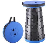 BenyLed Tabouret Télescopique Tabouret Pliant Rétractable Portable Pliable pour Les Voyages, Camping, Pêche, L'extérieur (Bleu)