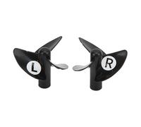 Benytro 1 paire d'hélices de bateau RC pour Flytec V500, Noir | Construction en plastique, assemblage positif et négatif, design résistant aux chocs, 2,9 x 2,7 x 2,7 cm
