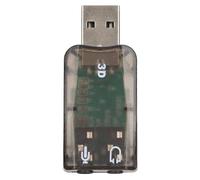 Benytro Carte son externe USB, stéréo virtuel 5.1, prises jack 3,5 mm pour | Pas d'alimentation externe, Plug and Play, USB 2.0 pleine vitesse, pour Windows 98 2000 ME XP, boîtier ABS