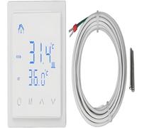 Benytro Thermostat électrique intelligent pour chauffage au sol, contrôle | Support mural, écran tactile LED, précision de 0,5 °C, câble de capteur de 3 m, mémoire de panne d'alimentation