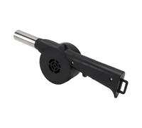 Benytro Ventilateur portable à manivelle pour barbecue | Flux d'air constant, pas d'électricité nécessaire, pour cheminée et feu de camp, plastique et acier inoxydable, 25 cm, 110 g
