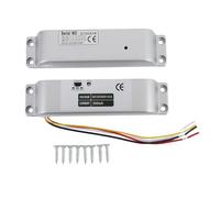 Benytro Verrou électrique 12 V/24 V avec retard | Délai réglable 0s 3s 6s, feux d'état rouge et vert, cylindre de 12,5 mm, extension de 15 mm, pièces inférieures supérieures