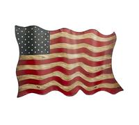 Benzara Deco 79 13970 Décoration murale Drapeau en métal 104,1 x 53,3 cm