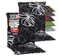 Beo Boston NL M125 Lot de 2 Coussins avec Ourlet pour Fauteuil à Dossier Bas Noir 48 x 98 cm Épaisseur 5 cm