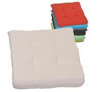 Beo Coussin d’Assise 40x40 cm Carré | Galette de Chaise Respirante fabriquée en UE | Coussin de Chaise résistant aux UV | Coussin de Jardin Lavable | Coussin pour Chaise | Beige