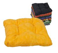 Beo Coussin d'assise pour Chaise de Jardin, 36 x 36 cm, Respirant, fabriqué en Union européenne, matelassé, Lavable, résistant aux UV, sans décoloration, Coussin d'assise pour Banc Jaune