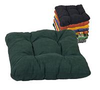 Beo Coussin de Chaise de Jardin Respirant 36 x 36 cm - Fabriqué en UE - Coussin de Chaise d'extérieur matelassé Lavable - Résistant aux UV - sans décoloration - Coussin d'assise Banc Vert Britannique