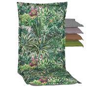 Beo Coussin de siège pour Fauteuil à Dossier Haut : 120 cm x 52 cm x 7 cm (Paysage de Cactus)