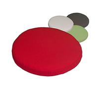 Beo Galette de Chaise Ronde ø 40 cm | Fabriqué en EU | Coussins de siège lavables avec revêtement Amovible | Coussin d'exterieur et d'intérieur Respirant | Coussin d'assise en Rouge