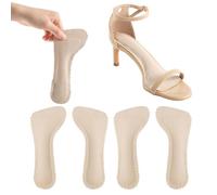 Beojonvy Semelles Antidérapantes 2 Paires Semelles Douces Semelles Autocollantes Antidérapantes Coussinets Respirants et Absorbants Semelles pour Sandales et Talons Hauts Couleur Nue