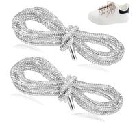 Beojonvy Strass et Paillettes Lacets Chaussures pour Sport, Course, Loisirs Chaussures Créatif Unisexe 1 Paires