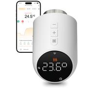 Beok Tête Thermostatique Connectée et Intelligente pour radiateur Eau,WiFi | Compatible Tuya/Smart Life APP, Compatible Alexa/Google Home, Vanne Thermostatique Radiateur, Intelligente
