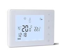 Beok Thermostat Chaudiere Gaz 2 Fils à Piles, Programmable, Contact Sec,3A | Thermostat d'ambiance filaire,Mural, en saillie, Alimentation par Piles 2 AA, Aucune Fonction WiFi,Pile Non Incluse