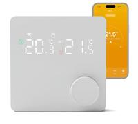 Beok Thermostat connecté WiFi pour chaudière gaz & Chauffage au Sol à Eau, Thermostat programmable d'ambiance 2 Fils Intelligent - contrôle à Distance Via Tuya, Compatible Alexa Google Assistant 3A