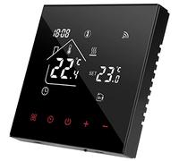 Beok Thermostat Connecté WiFi,Thermostat pour Plancher Chauffant à Eau Thermostats d'ambiance Programmable Compatible Alexa, Google Home 3A,Noir