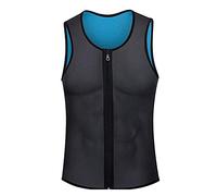 Beokeuioe Gilet de sudation pour homme - Gilet de sauna - Ceinture abdominale - T-shirt de fitness thermique - Effet sauna - Débardeur de sauna - Gilet de compression, gris, L