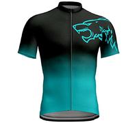 Beokeuioe Maillot de cyclisme à manches courtes pour homme - Respirant - Pour l'été - Séchage rapide - Pour VTT, D1 noir., XXL