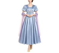 Beokeuioe Robe victorienne en satin Regency - Taille empire - Robe de bal du 19ème siècle - Robe de bal avec écharpe - Robe longue Renaissance - Robe de soirée gala pour événements fantaisie, cosplay