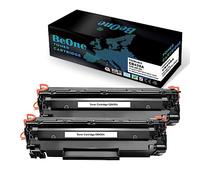 BeOne 2X Compatible pour 36A CB436A Cartouche de Toner Compatible pour Imprimante HP LaserJet P1505 P1505N P1506 M1120 MFP M1120N M1520 M1522 MFP M1522N M1522NF (2 Noir)