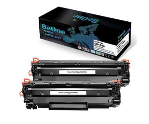 BeOne 2X Compatible pour 36A CB436A Cartouche de Toner Compatible pour Imprimante HP LaserJet P1505 P1505N P1506 M1120 MFP M1120N M1520 M1522 MFP M1522N M1522NF (2 Noir)