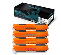 BeOne 4X Cartouches de Toner HP CE310A CE311A CE312A CE313A 126A 130A CF350A Compatibles pour HP Laserjet Pro 100 Color MFP M175 M175A M175nw M275 M275NW MFP CP1020 CP1025 CP1025nw M176 M176FN M177