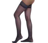 BeOnTop Bas Autofixants Femme Bas De Contention Femme Gradués 70 Den - Chaussettes De Contention Femme 17-18 mmhg, Bas Autofixant Femme Sexy, Chaussettes Hautes Femme - Made In Italy