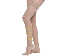 BeOnTop Bas Autofixants Femme Bas De Contention Femme Gradués 70 Den - Chaussettes De Contention Femme 17-18 mmhg, Bas Autofixant Femme Sexy, Chaussettes Hautes Femme - Made In Italy