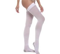 BeOnTop Bas De Contention Anti Thrombose 18-23 mmHg Classe 1 - Chaussettes De Contention Auto Fixantes Antiembolisme Unisexe, Compression Décroissante - Made In Italy