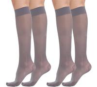 BeOnTop Bas De Contention Femme 70 Den 2pz - Chaussettes De Contention Femme Graduée, Chaussettes Hautes Femme 17-18 Mmhg, Mi Bas Femme Comfort Support Line - Made In Italy
