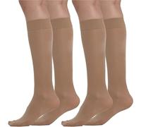 BEONTOP by Gambetti Bas De Contention Femme 140 Den - Chaussettes de Compression Graduée 15-20 mmHg pour Circulation, Fatigue et Gonflement, Voyage Sport Travail, Confort Respirant - Made in Italy