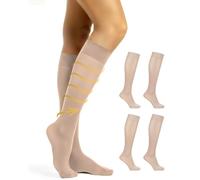 BEONTOP by Gambetti Bas de Contention Femme 40 Den 2 Pcs - Chaussettes De Contention Graduée 15-16 mmHg, Compression Socks, Ligne Comfort Support - Made in Italy