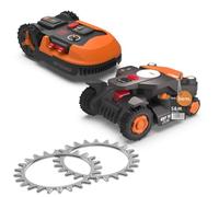 beos 2x crampons en acier inoxydable - Worx Landroid S/M | Vision Cloud 4WD | 12x vis en acier inoxydable - Amélioration de la traction pour tondeuse robot - Taille des roues 205 mm