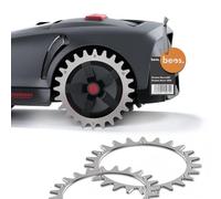 BEOS Crampons en Acier Inoxydable pour Dreame Mova 600|Mova 1000 | 12 Vis en acier inoxydable - Amélioration de la traction pour tondeuses robotisées - 208 mm de diamètre