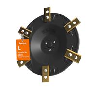 beos® Disque à lames Tuning pour 6x lames - Disque à lames renforcé de fibres de verre - pour tondeuses-robots Worx Landroid L800 & L1000 (à partir de 2020)