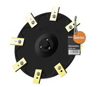 BEOS Disques de Coupe Premium pour tondeuses robotisées - Compatibles avec Mammotion LUBA Mini - Plateau de Coupe pour 8 Lames - Disques de Coupe renforcés de Fibre de Verre - Ø 172 mm