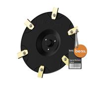 BEOS Plateau Porte-Lames Tuning pour 6 Lames - Segway Navimow série H | Disque de coupe renforcé de fibres de verre - Ø 184 mm - Fabriqué en Allemagne