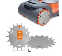 BEOS Premium INOX Crampons pour Segway NAVIMOW - Polis - Trous oblongs pour Un alignement Optimal - Ebavurés - Amélioration de la Traction pour Segway Tondeuse-Robot - Roues pour Segway Navimow