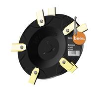BEOS Premium Robot tondeuse Tuning - 2x disques de coupe pour 6x lames - Pour Ecovacs GOAT A1600 & A3000 - Disques de coupe renforcés de fibre de verre - Ø 140 mm - Fabriqué en Allemagne
