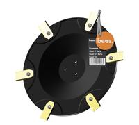 BEOS Premium Robot Tondeuse Tuning - Plateau de Coupe pour 6 Lames - pour Ecovacs Goat série O & Goat série G1 - Disques de Coupe renforcés de Fibre de Verre - Ø 188 mm -