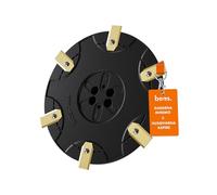BEOS® Premium Tuning - Disque Rotatif Compatible avec Gardena Sileno Minimo & Husqvarna Automower Aspire - Plateau de Coupe pour 6X Lames - Disque de Coupe renforcé de Fibres de Verre - Ø 180 mm