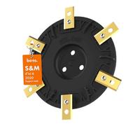 BEOS® Tuning Disque à lames pour 6x lames - Disque à lames renforcé de fibres de verre - Disque rotatif à 6 lames pour tondeuses-robots Worx Landroid S&M (jusqu'en 2020), Landxcape, Kress & Einhell