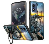 BEOTIWAD Coque avec support pour Motorola Moto G Play 4G 2024 6,5" avec support - Thème phare de villes - Double couche - Béquille - Coque de protection antichoc pour Moto G Play 4G 2024