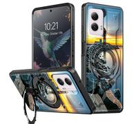 BEOTIWAD Coque avec support pour Motorola Moto G Power 5G 2024 6,7" avec support sur le thème des villes - Double couche et béquille - Coque de protection antichoc pour Moto G Power 5G 2024