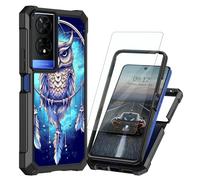 BEOTIWAD Coque pour TCL 50 XE 50XE 5G avec protecteur d'écran en verre trempé double couche robuste antichoc PC rigide + coque de protection en silicone TPU souple pour TCL 50 XE 50XE 5G