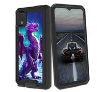 BEOTIWAD Coque pour TCL ION Z pour homme et femme, motif dragon violet, double couche, robuste, résistant aux chocs, coque de protection robuste pour TCL ION Z