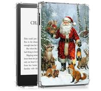 BEOTIWAD Coque transparente pour Kindle 10{^>e<^} génération 2019 et Kindle Signature Edition 6", coque arrière transparente en TPU résistant aux chocs, carte de Noël