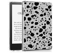BEOTIWAD Coque transparente pour Kindle 11{^>e<^} génération 2024/2022 de 6" et Kindle Signature Edition - Coque arrière fine en TPU résistant aux chocs - Motif à pois de guépard scintillants
