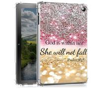 BEOTIWAD Coque transparente pour Kobo Libra Couleur 2024 / pour liseuse Kobo Libra 2 2021 7" - Coque arrière transparente et fine en TPU résistant aux chocs, Bible chrétienne Psaume 46-5